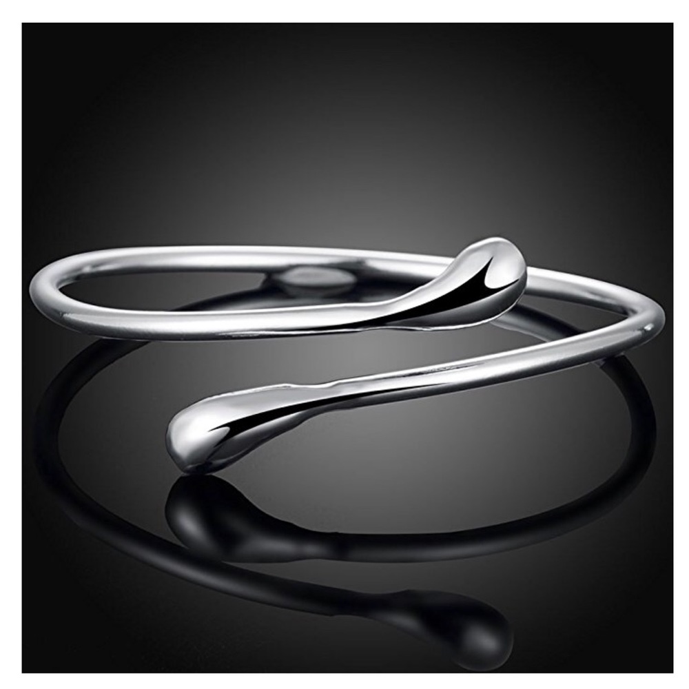 925 Stamped Water Drop Ring and Bracelet Set - Picture 3 of 5